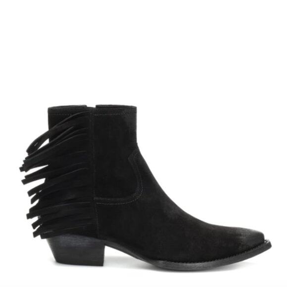 Saint Laurent Lukas Black Heeled Ankle Boot - Picture 4 of 16